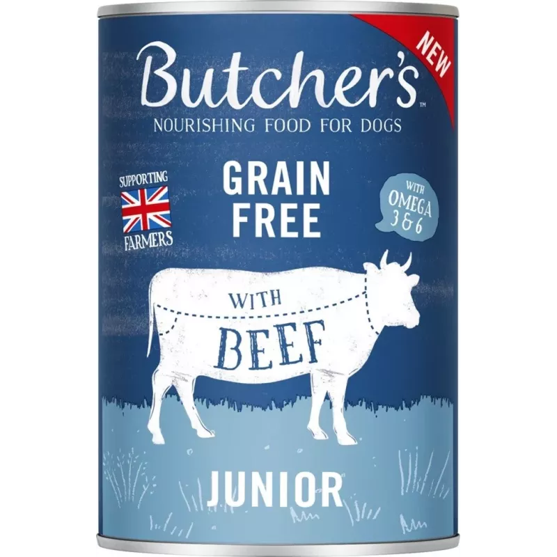 BUTCHER'S Original Junior Mega-Pack-Mix – comida húmeda para perros – 6 x 400 g
