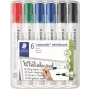 Rotulador para pizarra blanca Staedtler 351 WP6 X, colores surtidos, punta de 2,0 mm