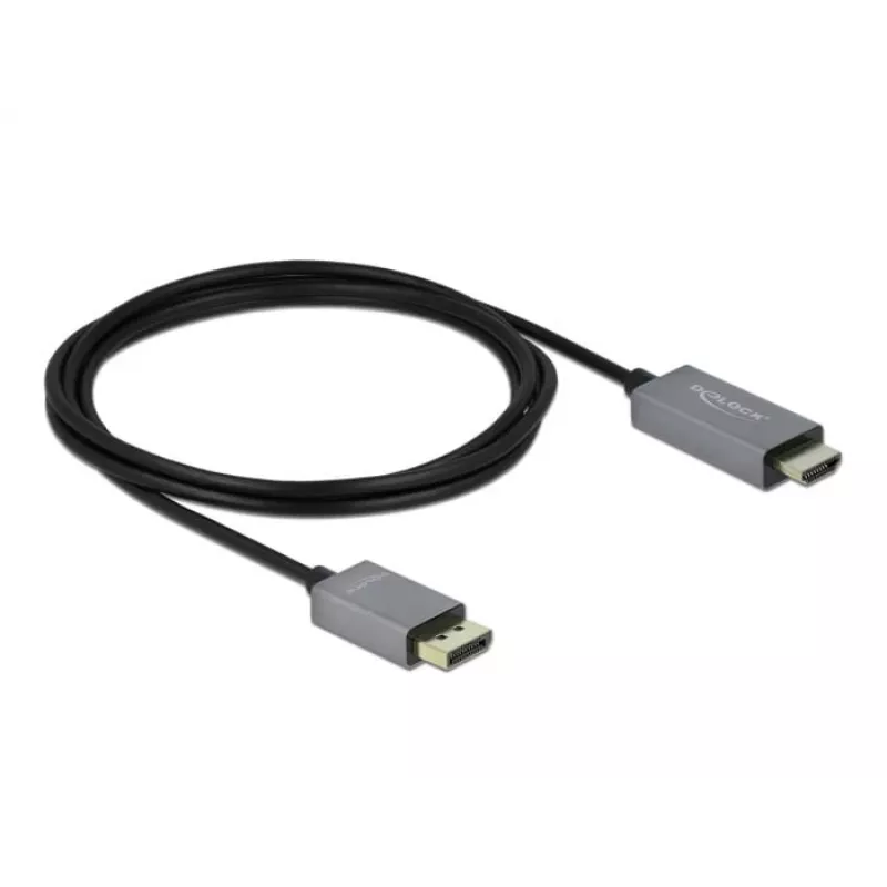 Cable DisplayPort a HDMI DeLOCK Activo 1.4 4K 60Hz 2m