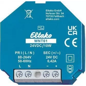 Eltako Fuente de alimentación conmutada de amplio rango WNT61-24VDC/10W (61000265)