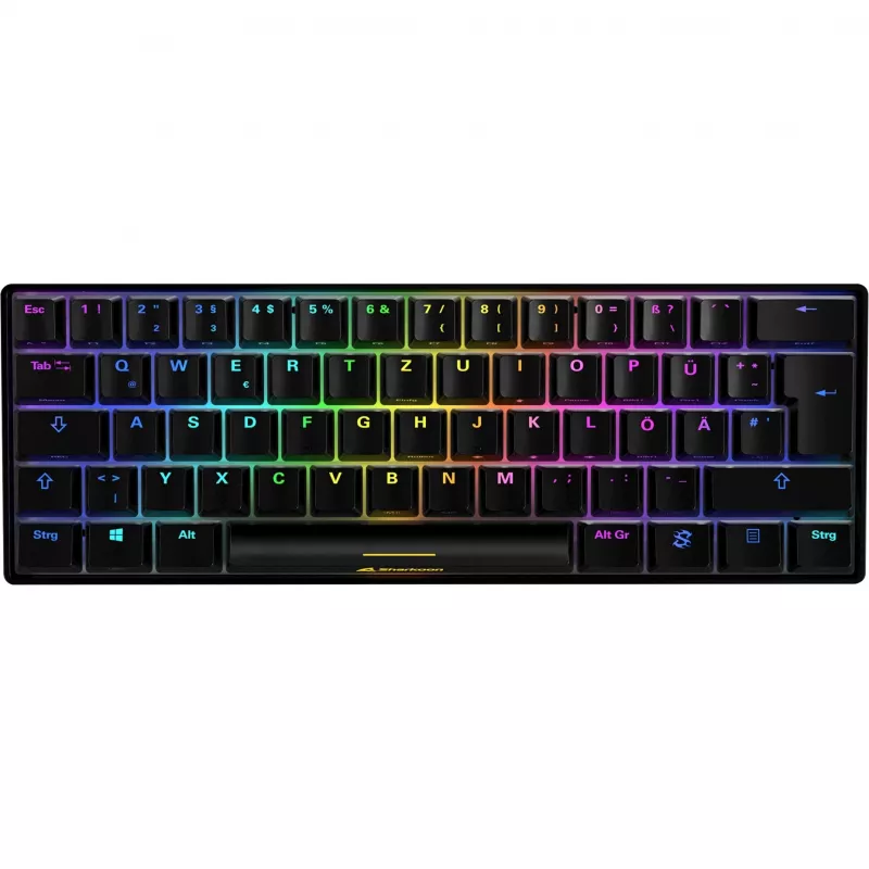 Teclado gaming Sharkoon SKILLER SGK50 S4 USB QWERTZ Alemán Negro