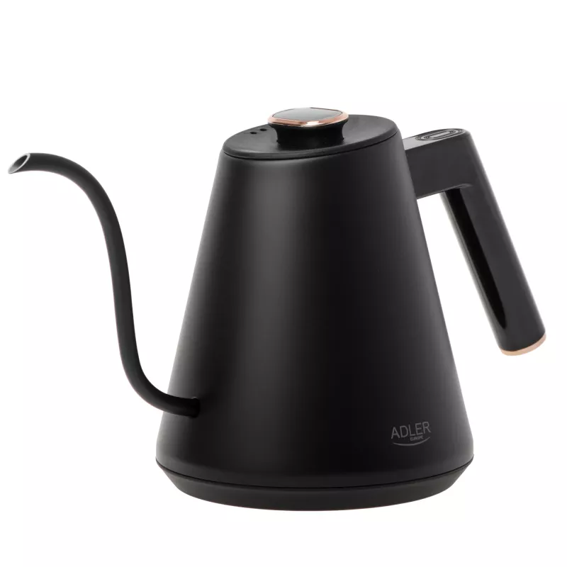 Adler AD 1349 hervidor de agua con pico largo 1,0 L negro