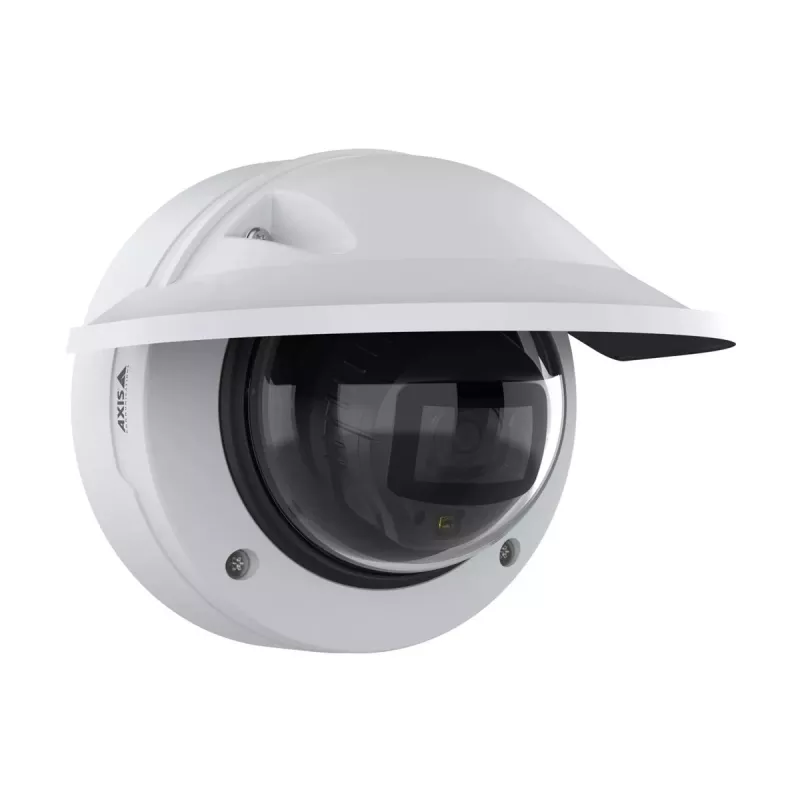 Cámara de vigilancia IP Axis P3278-LVE — domo, 3840×2160, interior y exterior, montaje en techo/pared, CMOS de 1/1,8 inch, 0,03 lx, 103° H