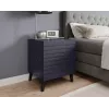Mesita de noche cama meble NOVA 44×40×52 cm, 1 cajón, azul marino mate