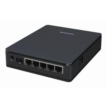 Router MikroTik hAP ax S — Doble banda 2,4/5 GHz, 1800 Mbit/s, 5x Ethernet (incl. 2,5G), PoE, negro