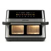 Freidora G3 Ferrari G10223 doble 12 L de pie 2200 W freidora de aire negro, acero inoxidable