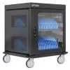 Carro de carga/ carrito para portátiles Manhattan con adaptador de CA (UE) 32 compartimentos, instale el adaptador de CA (cable de alimentación) del dispositivo en el dispositivo, apto para TODOS los portátiles (hasta 15,6