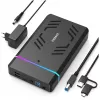 Inateck FE3003 RGB 3.5 USB 3.0 carcasa de disco duro para HDD/SSD SATA 2.5/3.5, negro