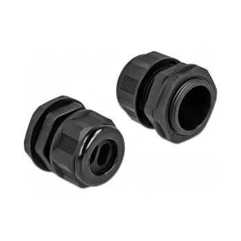 Pasacables DeLOCK 60393 negro plástico 2 uds.