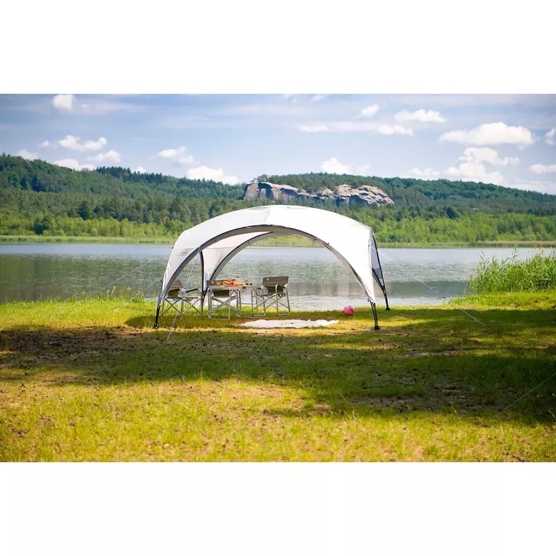 Pabellón Event Shelter, 3,65 x 3,65 m (Gris claro/Gris)