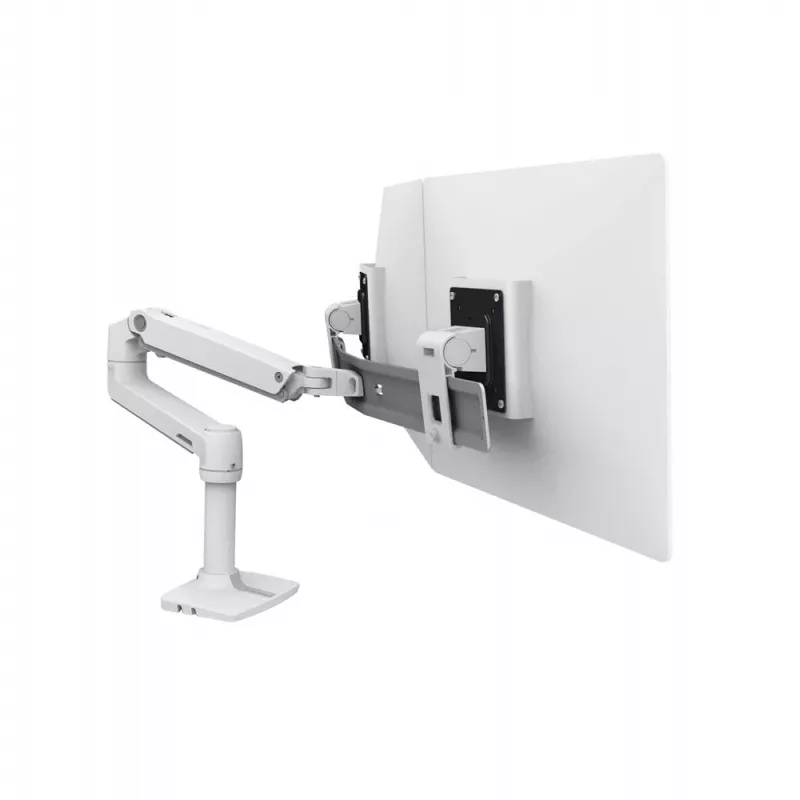Ergotron 45-489-216 LX Desk Dual Direct Arm soporte para monitores, hasta 25 pulgadas (63,5 cm), 0,9–5 kg, blanco