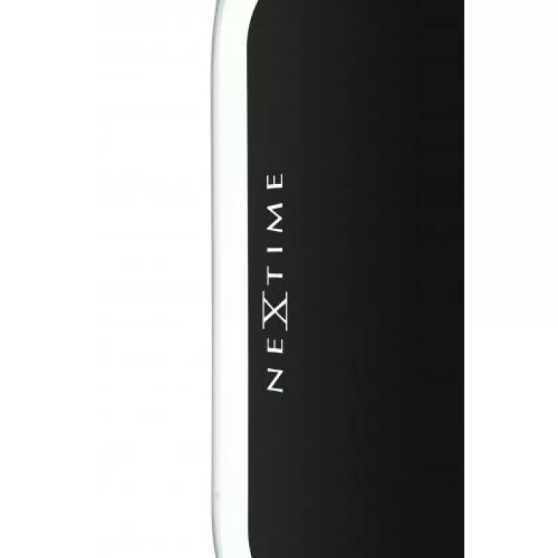 NeXtime Reloj de pared 3072zw Thumbs up, 40,5x41 cm, pared, negro/plateado