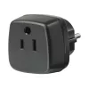 Adaptador de viaje EE. UU., Japón/conector con toma de tierra, adaptador de enchufe negro