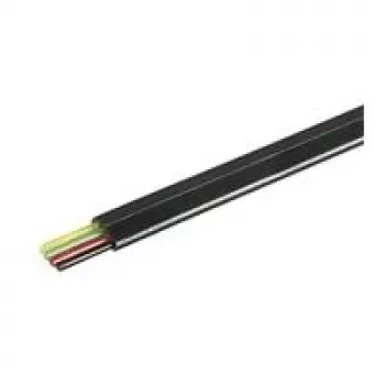 Cable de teléfono MicroConnect - cable grueso - 100,0 m - negro (50253)
