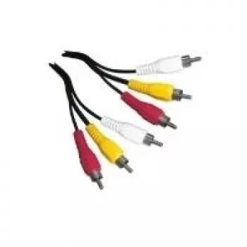 Cable de vídeo compuesto Schwaiger CIK5015 1,5 m 3 x RCA Negro