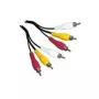 Cable de vídeo compuesto Schwaiger CIK5015 1,5 m 3 x RCA Negro