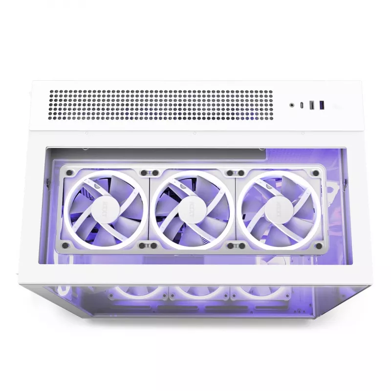 Caja de PC NZXT H9 Elite Midi Tower blanca