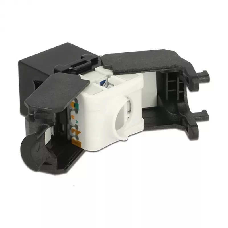 Delock 86267 módulo Keystone de RJ45 a LSA Cat.6A UTP, negro