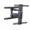 Soporte de pared para TV ART para LCD/LED 40–75 pulgadas hasta 45 kg, inclinable y orientable, altura 52–380 mm, máx. VESA 600x400