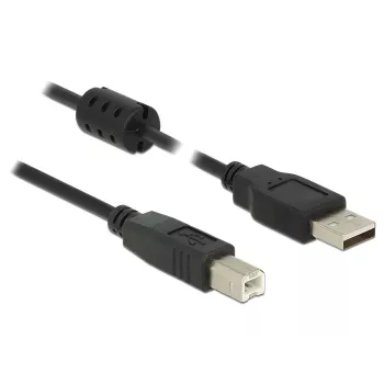 Cable USB DeLOCK 0,5 m USB 2.0-A USB 2.0-B Negro