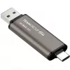 TeamGroup X2 MAX memoria USB dual USB-A/USB-C de 1 TB, USB 3.2 Gen 2, titanio/negra