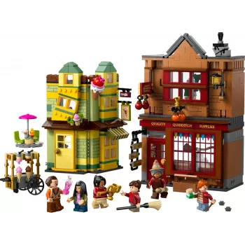 LEGO Harry Potter 76452 Quidditch Supplies Eiscremesalon Mini‑Build‑Set, 795 piezas, 6 minifiguras, edad 8+