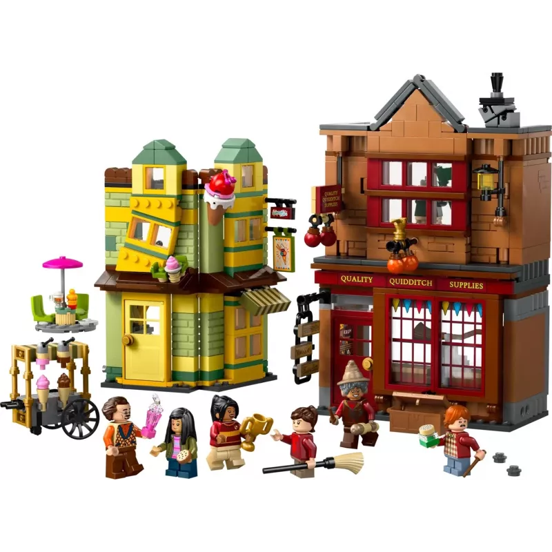 LEGO Harry Potter 76452 Quidditch Supplies Eiscremesalon Mini‑Build‑Set, 795 piezas, 6 minifiguras, edad 8+