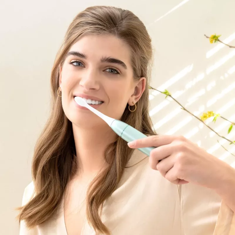 Cepillo de dientes eléctrico Silk'n SonicYou verde menta