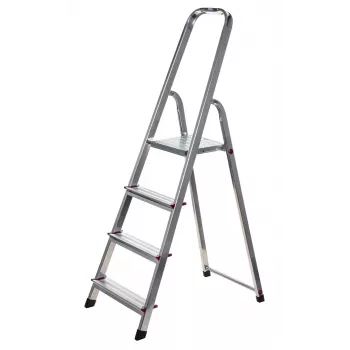 Escalera doméstica de aluminio 4 peldaños 000705 KRAUSE