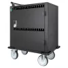 Manhattan Carro/Carrito de carga de 32 tomas por USB-C para iPad hasta 13 pulgadas, MacBook Air hasta 13 pulgadas y Chromebook hasta 14 pulgadas, también otros tablets/smartphones (con cable dispositivo a USB-C), compartimentos 330x22x235 mm, cable de carga de dispositivo no incluido (recomendado cable USB-C 35