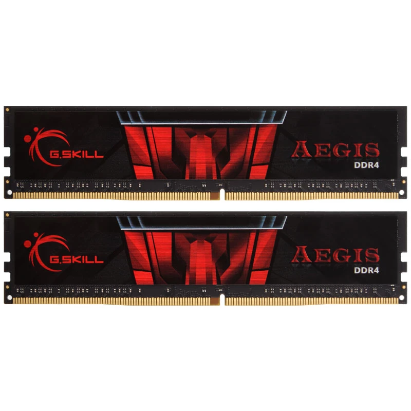 DIMM 16 GB DDR4-3000 (2x 8 GB) Dual-Kit, Memoria RAM negra, F4-3000C16D-16GISB, Aegis, INTEL XMP