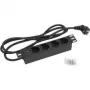 Triton RAB-PD-X91-C1 - Regleta de enchufes (rack - montaje en rack) - AC 230 V - Conectores de salida: 4 - 25,4 cm (10) - 2,0m - RAL 9005 (RAB-PD-X91-C1)