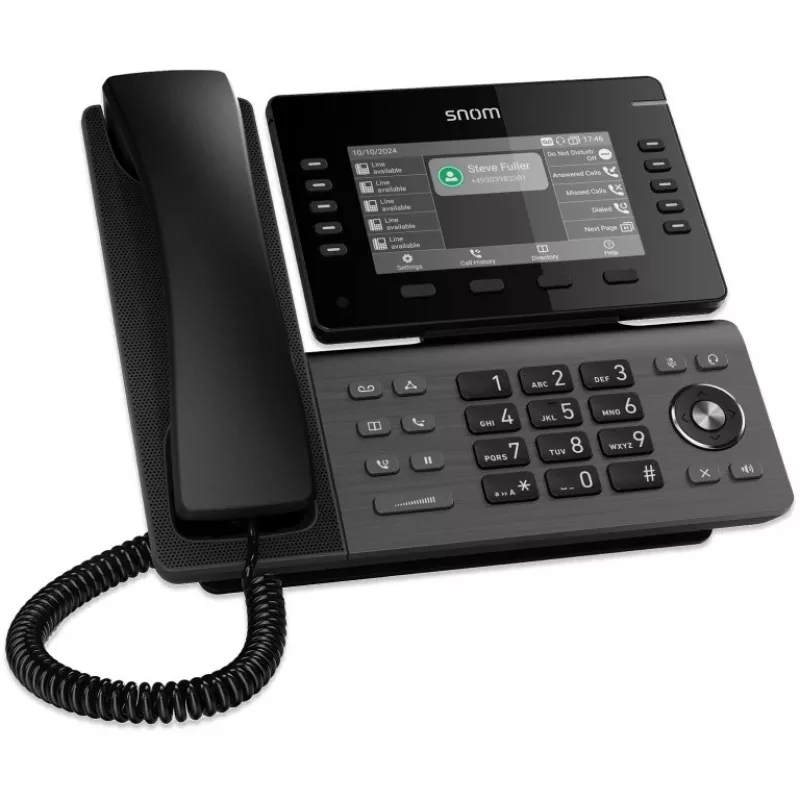 Teléfono IP Snom D815W Negro TFT Wi-Fi