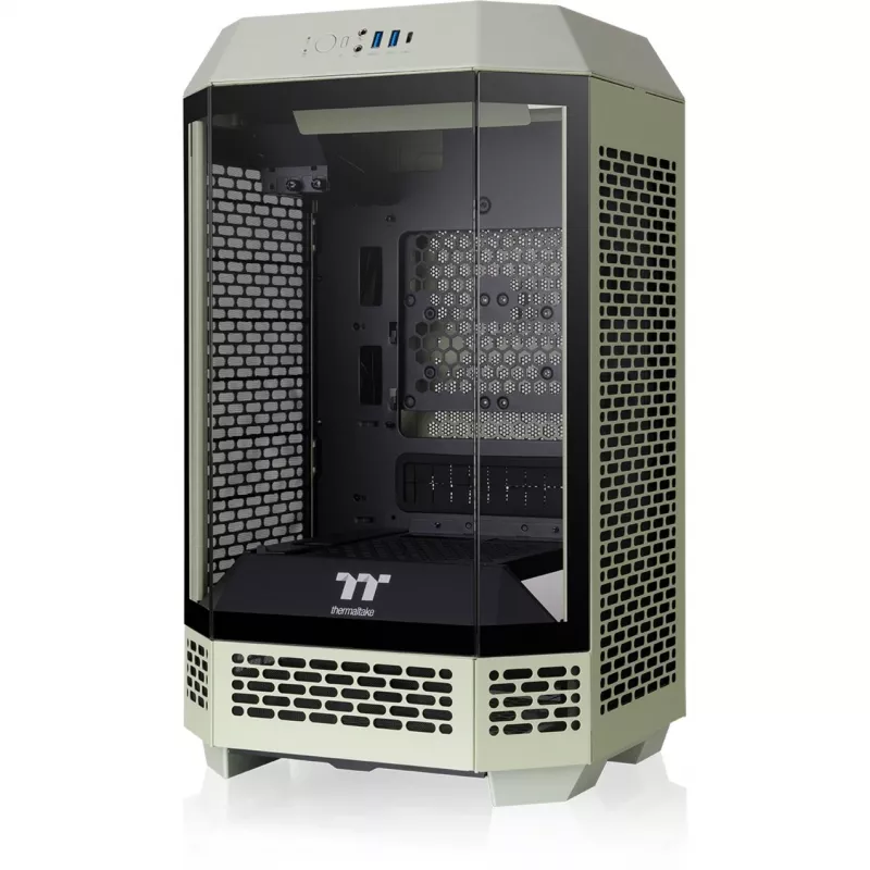 The Tower 250, caja torre verde claro, cristal templado