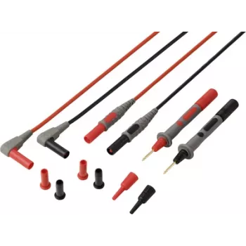 VOLTCRAFT MSL-850 Cable de medición de silicona premium contactos dorados 1,2 m 1 par (VC-17312690)