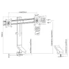 Soporte de monitor MACLEAN MC-854 para dos monitores 17–27