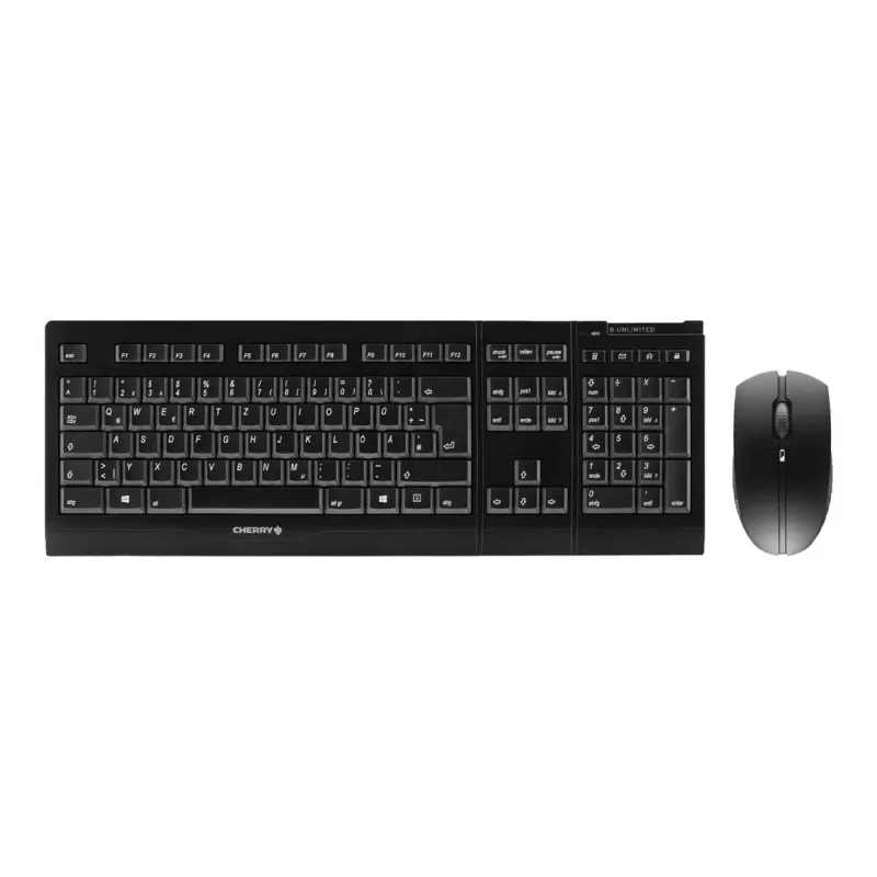 CHERRY B.UNLIMITED 3.0 teclado ratón incluido oficina RF Wireless alemán negro