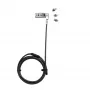 Candado de cable DICOTA D31717 negro 2 m