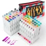 Rotuladores de doble punta Arrtx Oros — 80 colores, rotuladores de doble punta para dibujo y lettering