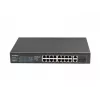 Lanberg RSFE-16P-2C-250 switch PoE+ no gestionable, 16x 10/100 PoE+, 2x combo Gigabit, 250 W, rack 1U