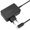 Cargador rápido turbo Qoltec PD 120W | 5-28V | 3-4.5A | USB-C | negro