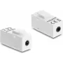 Módulo Keystone DELOCK conector hembra estéreo 3,5 mm 4 polos a conector hembra estéreo 3,5 mm 4 polos blanco