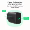 Fuente de alimentación Green Cell PowerSource Solo30 30W negra — cargador USB-C de un solo puerto