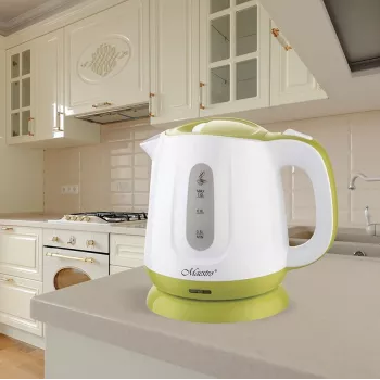 Hervidor de agua Feel-Maestro MR013, verde, 1 L, 1100 W, verde, blanco