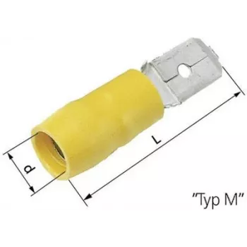 Lapp L-RC 63 M - L-RC 63 M - amarillo - conector macho - recto - latón - poliamida - latón (63103040)