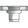 Tuerca remachable GESIPA Al M6x9x18, 250 uds.