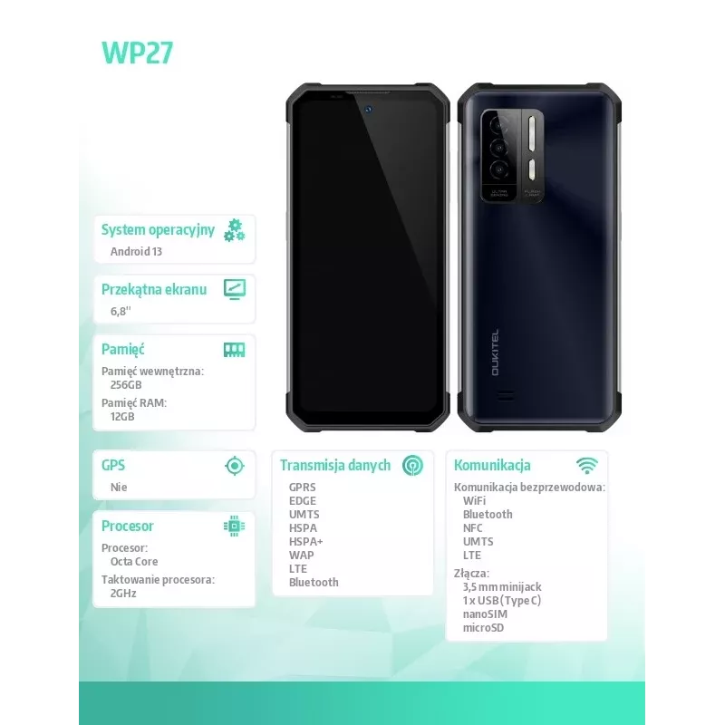 Smartphone Oukitel WP27 6,78