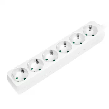 Regleta de alimentación LogiLink LPS238 1.5m 6 tomas AC interior blanco