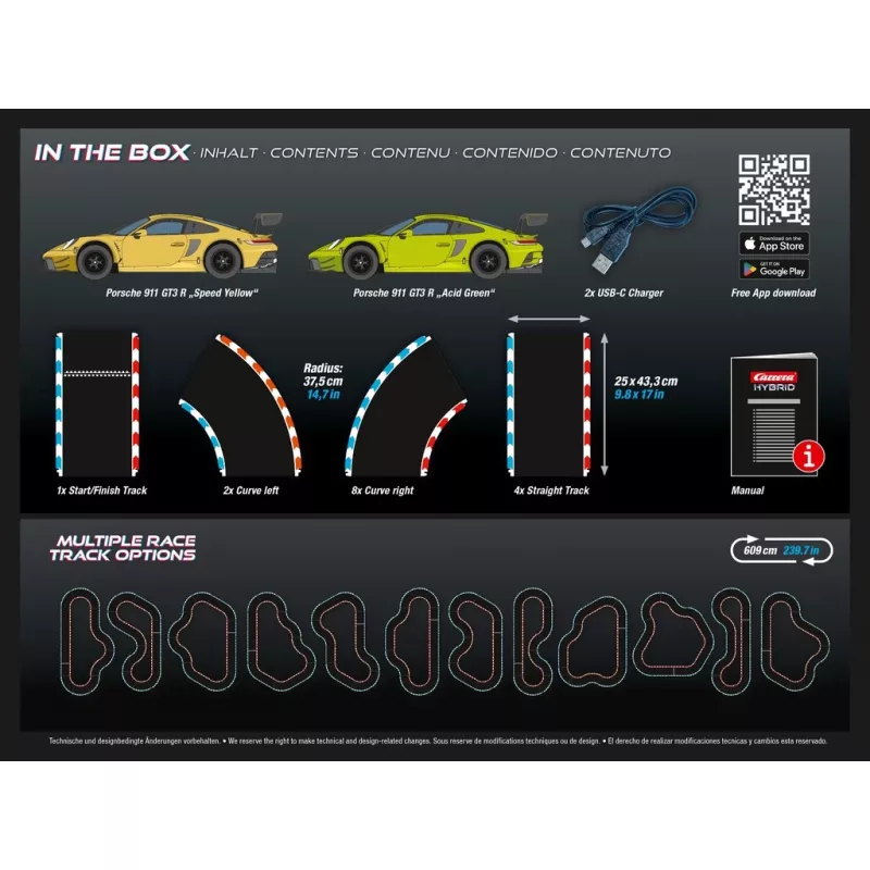 Set de vehículo de carreras y pista Carrera 50050001 negro azul amarillo
