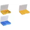 allit EuroPlus Basic 37/15 Caja de almacenamiento, amarillo transparente, 15 compartimentos